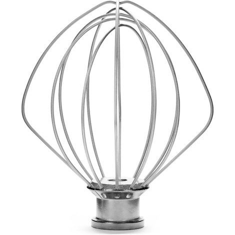 Edelstahl-Schneebesen, kompatibel mit der Küchenmaschine KitchenAid 5KSM5THWSS (K45WW). (1/5)