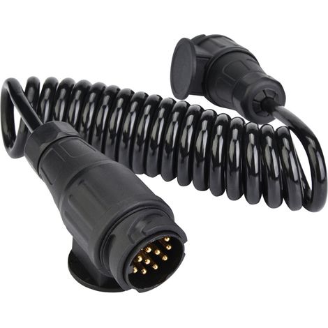 Connecteur 13 broches remorque fiche câble ressort adaptateur caravane camping-car prise électrique étanche (1/5)
