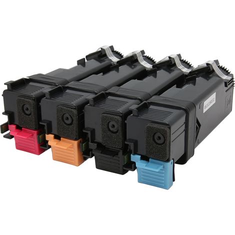 Lot de 4 Cartouches Toner Couleur pour Xerox Phaser 6125, Kit de Remplacement Complet (1/5)