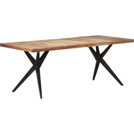 Esstisch 200x90x76 cm Altholz Massiv