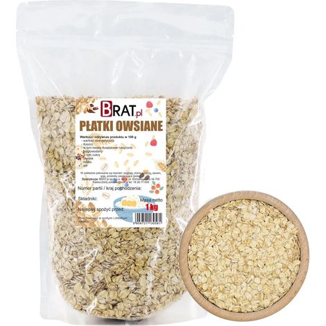 Copos de avena 1 kg (1/4)