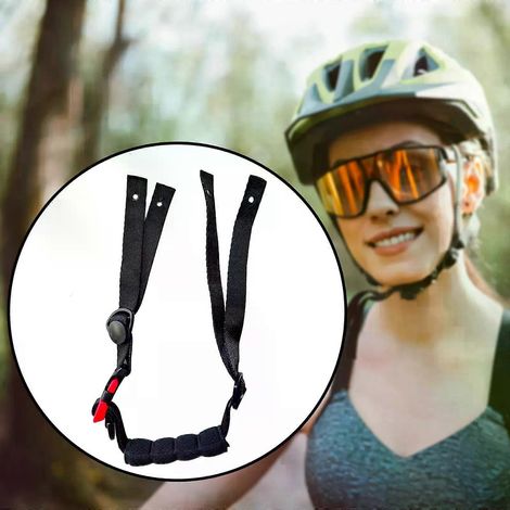 Jugulaire universelle pour casque de sécurité, sangle élastique réglable, accessoires de fixation pour casque de moto ou de vélo (1/4)