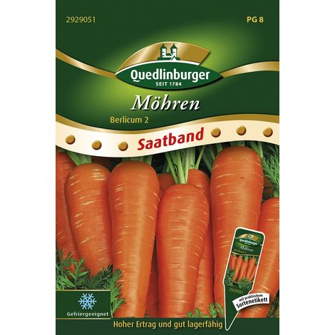 Quedlinburger Möhren Berlicum 2 Saatband 6 Meter - Gemüsesamen (1/2)