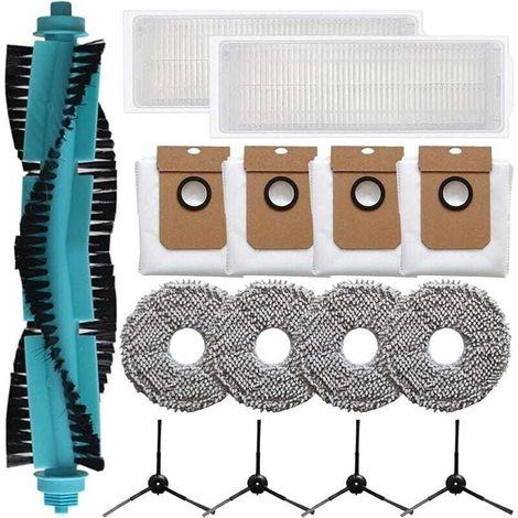 Pack de 15 recambios para robot aspirador Cecotec Conga 13090 Revol Home, XU, Cepillo principal, Cepillo lateral, Filtro, Chi - KZQ (1/3)