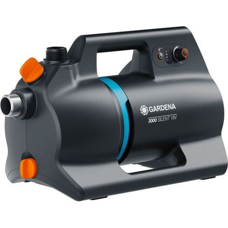 GARDENA Akku-Gartenpumpe 3000 Silent 18V P4A Ready-To-Use Set Akku-Gartenpumpe 3000 l/h