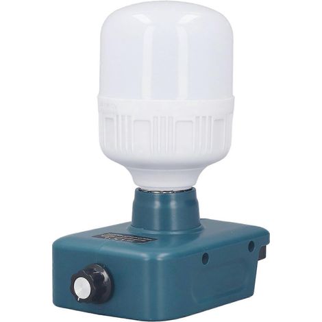 Batteriebetriebene Arbeitsleuchte E27 LED-Lampe mit einstellbarer Helligkeit für 18V BL1815 BL1820 BL1830 BL18