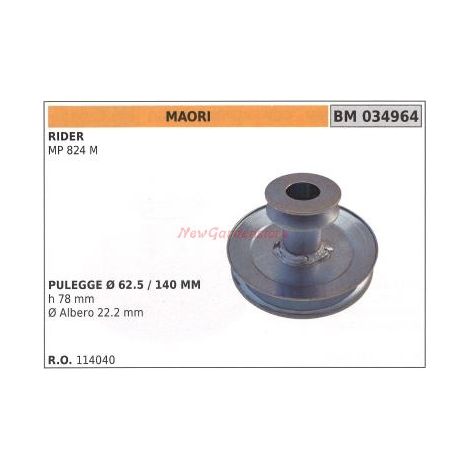 Puleggia per trattorino rasaerba tosaerba MP 824M MAORI 034964