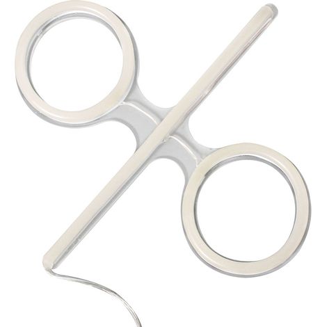 SpazioLuzio - Símbolo "%" Luminoso con Imán para sobreponer - 5V