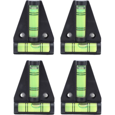 Set mit 4 Miniatur-Wasserwaagen – tragbar und multifunktional. Ideal für Camper, Stative und Anhänger. – Crezuo