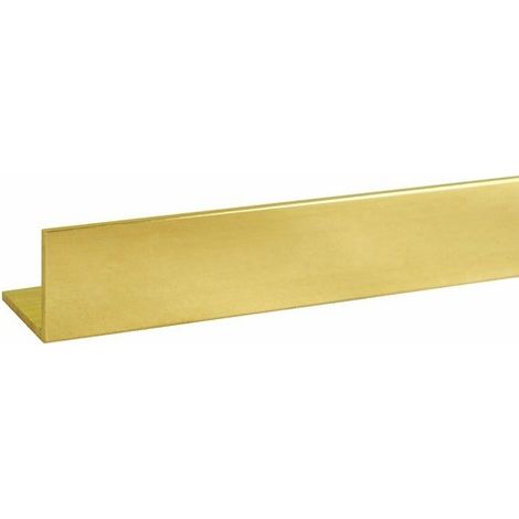 Duval – Cornières égales laiton 4m 15x15mm – Finition brute pour bois dur – Épaisseur 1.5mm – Moulure pour chantiers humides