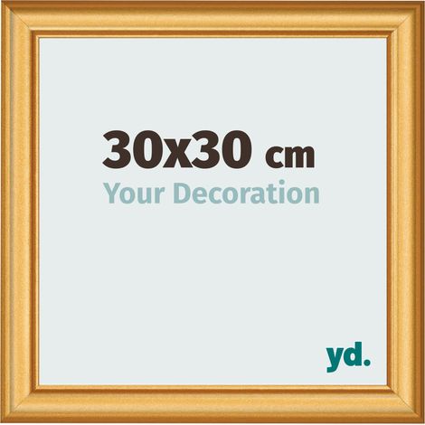 yd. - Cadre photo 30x30 - Or Mat - MDF - Lazio