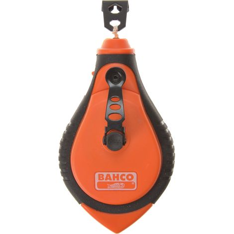 Bahco CL-1221 Chalk Line Reel 30m with 3x Rewind, Belt Clip and Plumb Bob