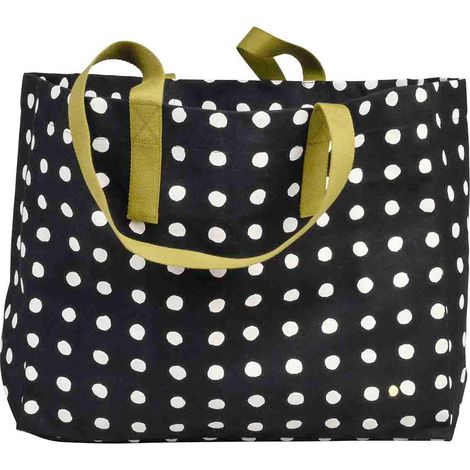 VIVARAISE - Sac cabas Mia Caviar en coton bio 100% - La Cerise sur le Gâteau