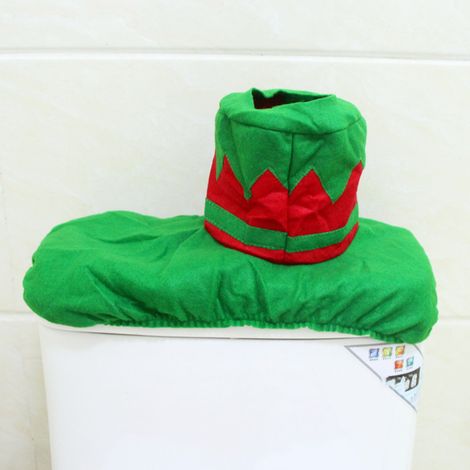 Tapis de siège de toilette de Noël pour salle de bain, décoration de Noël à faire soi-même (1/5)