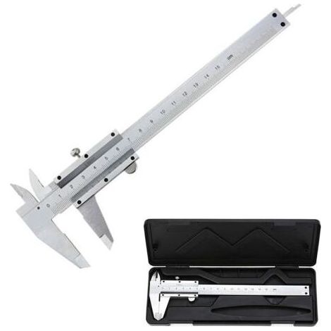 Pied à coulisse vernier 150mm précision 0.02mm en acier inoxydable, mesure intérieur, extérieur et profondeur, outil de mesure haute précision (1/5)