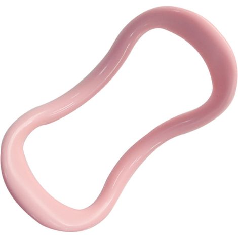 Rosa Yoga-Ring aus umweltfreundlichem Polypropylen, mit abgerundeter Form (1/5)