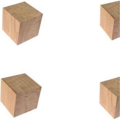 Eichenmöbelbeine, 5 cm, 4er-Set (1/5)