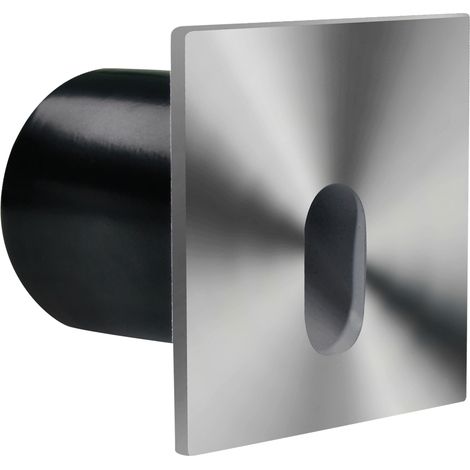 Lampada a LED per scale, 3W 210lm 4000K, quadrata, finitura cromo opaco rafia, Ideus 03120 (1/2)