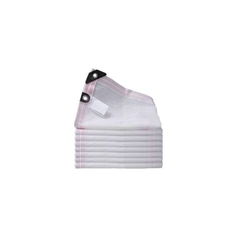 Malla resistente al calor, malla de sombreo, lona para pérgola, invernadero, jardín, granero, vela de sombra rectangular, tela de sombra, disponible en varios tamaños, blanca (Tamaño: 3x4m/9.84x13.12f (1/4)