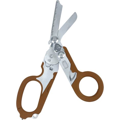 Ciseaux bruns Pince tactique multifonctionnelle, cisaille d'extérieur Raptor, outil pliant avec étui K, acier inoxydable 420HC (1/5)