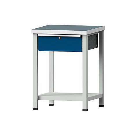 Banco de trabajo compacto  A x P 605 x 650 mm  1 cajón  fijo 