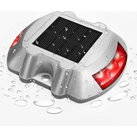 MINKUROW Lámpara Solar Luz Exterior Para Decoración De Jardines Iluminación De Clase Energética, Impermeable Lluvia / Nieve / A Prueba De Sol, Ip65, Ahorro De Energía, Seguridad Al Aire Libre, Rojo (1/5)