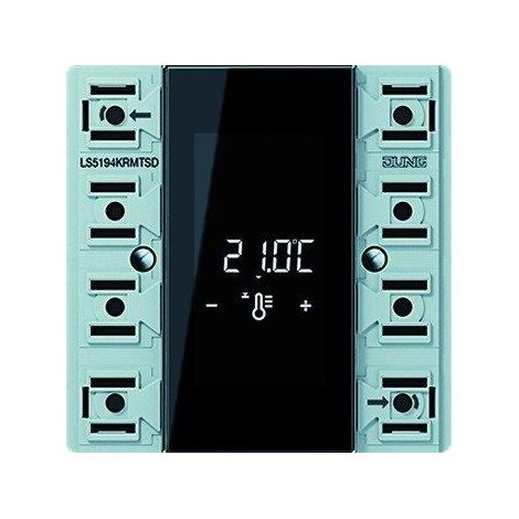 Jung Módulo de regulador de ambiente compacto KNX, 4 vías, F50, Serie LS LS 5194 KRM TS D