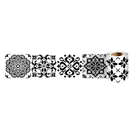 1tome Frises Papier Peint Motif Noir 10cm X 240cm Moulure Murale Autocollant Murals (1/5)