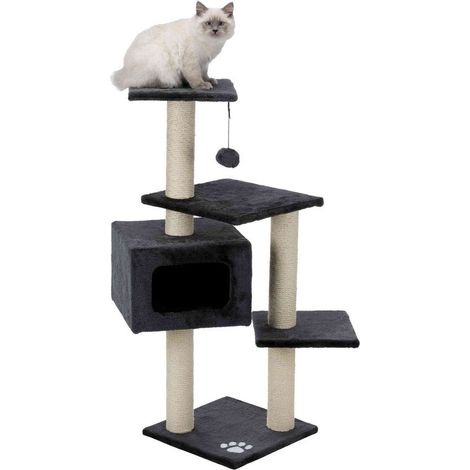 Trixie Palamos Kratzbaum, 109 cm, Anthrazit, 15,25 x 15,25 x 15,25 x 42,75 in (1/4)