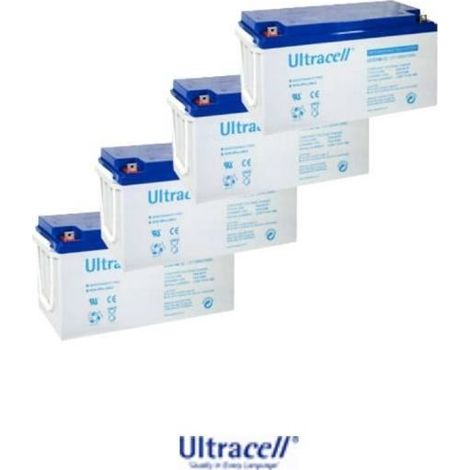 Lot de 4 batterie gel solaire 12V 150Ah UCG Ultracell