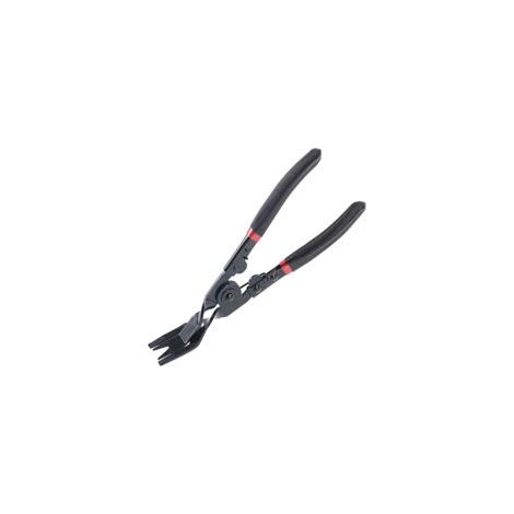 Pince d’extraction de clips auto rouge, poignée antidérapante mate, outil professionnel pour garnitures et fixations (1/5)