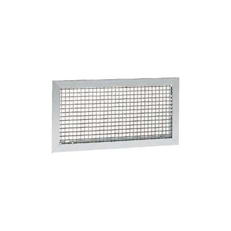 Grille de reprise. Montage mural ou plafond. Couleur Aluminium anodisé - GRK 400X200 - 528301 ATLANTIC - 528301 (1/3)