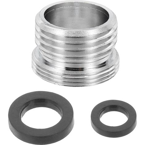 Adaptateur De Mousseur De Robinet, Mâle 1/2" Vers Mâle M22 Avec Joint, Longueur 15mm, Réducteur De Robinet Aérateur, adaptateur robinet cuisine pour tuyau d'arrosage (1/5)