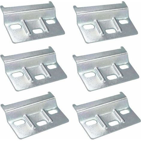 Rail de Suspension Fixation Plaque Support placards Meubles 6 PCS Rail de Suspension pour Meuble 64mm placard de cuisine placards Meubles Penderie- (1/5)