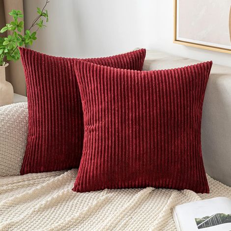 Decorative Housse de Coussin 50x50 Taie d'oreiller Bourgogne (1/5)