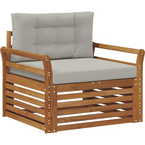 Maison Exclusive - Outdoor-Sofa Massives Akazienholz und Polyeste