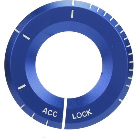 Anneau décoratif pour commutateur d’allumage – Compatible Mercedes-Benz Classe A – Bleu, plastique haute résistance – Lot de 1 (1/5)