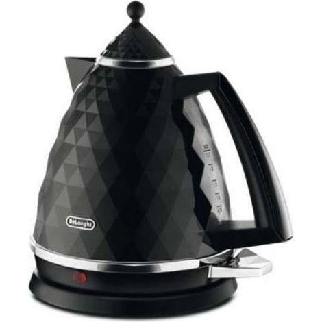 De'Longhi Brillante KBJ 2001.BK - Bollitore elettrico, 2000 W, 1,7 L, plastica, nero