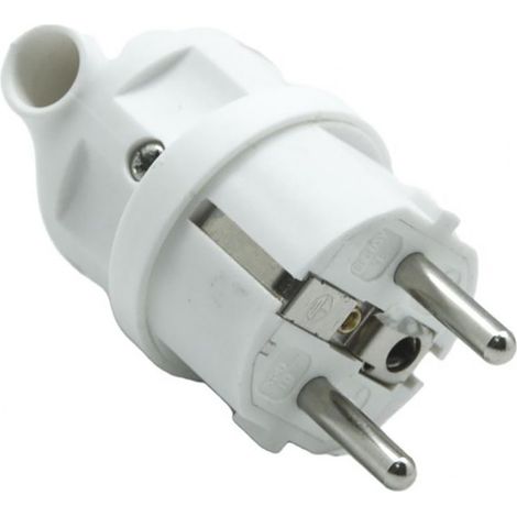 SANS MARQUE Fiche électrique mâle 2 pôles + terre, 16 A (1/2)