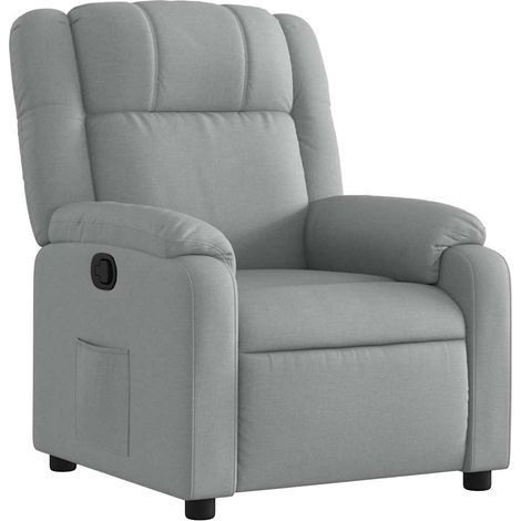 Maison Exclusive - Relaxsessel Hellgrau Stoff