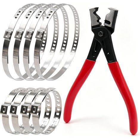 9 PCS Collier Soufflet Cardan CV en Acier Inoxydable (1/5)