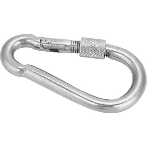 Mousqueton en Acier Inoxydable 304 à Fermeture Rapide, Crochet Élastique Sécurisé pour Équipement de Randonnée (Modèle M11)