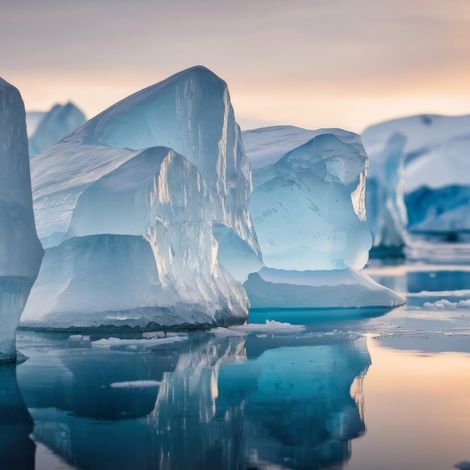 Tableau sur verre icebergs et reflets 30x30 cm - Impression sur Verre - Image HD  imprimée sur Verre - Tableau mural décoratif en verre - Finition Brillante - Fabriqué en France (1/5)