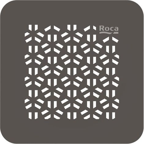 Roca – Grille de vidage en acier inoxydable pour receveur de douche Terran-N – Couleur café – Résistante à la glissance – Design extra plat