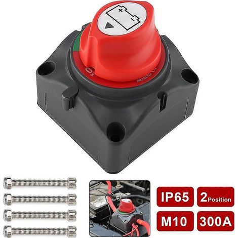 Kit de disjoncteur de batterie étanche avec cordon d'alimentation de 100 cm et clé de 4 mm, adapté à la déconnexion automatique de l'alimentation et à l'isolation principale dans les applications mari (1/5)