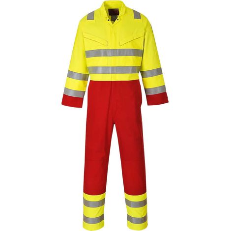 Combinaison Bizflame Services couleur : Jaune taille XXXL - PORTWEST