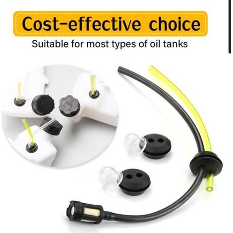 Kit Filtre Essence - Universel Pour Tondeuse Et Debroussailleuse - Moteur 2 Temps 4 Temps - Alésage Réservoir 18 mm - 3 Jeux - 27 cm Et 14 5 cm (1/4)