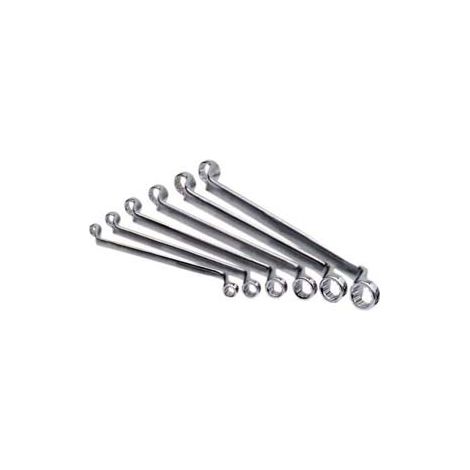 CHIAVE POLIGONALE DOPPIA IN SERIE PROFESSIONALE- - in serie pz.12 da 6x7 a mm.30x32 - 1 blister ALTE
