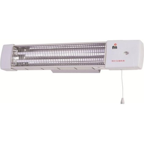 Quarzheizung 1502-C, Wandmontage, 2 Röhren, 1200 W, weiß