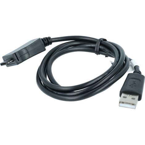 vhbw USB Datenkabel kompatibel mit Samsung SGH X630, SGH X620, SGH X500, SGH X680, SGH X660, SGH X650, SGH X670, SGH X660V Handy - schwarz 100cm (1/5)